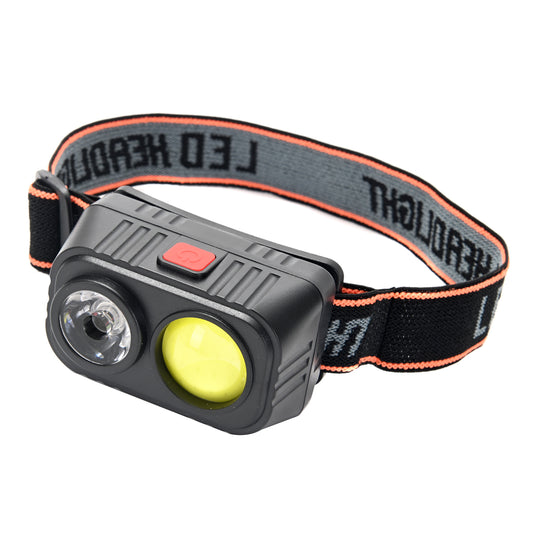 Rechargeable LED Headlamp - USB Type-C Rechargeable, Hands-Free LED Headlamp with Adjustable Elastic Strap, Focused Flood Beam, Lightweight Headlamp for Camping, Hiking, Work, and Night Use