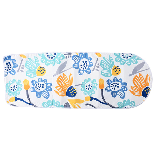 Ironing Board Cover - Standard Size 140x50cm/55"x20" Iron Board Cover with Scorch, Heat & Stain Resistant Padding, and Non-Slip Fitted Cover with Secure Drawstring