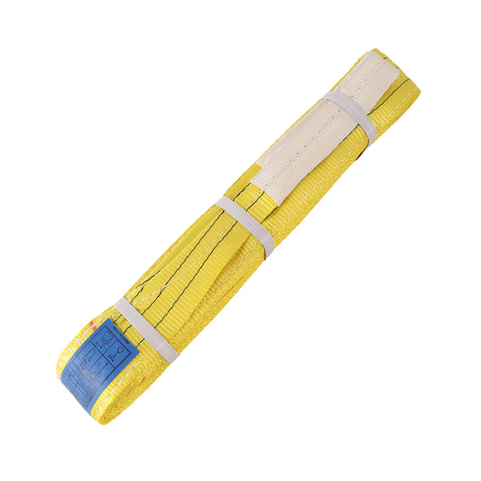 Lifting Rope -3Ton -Yellow- Heavy-Duty Load-Bearing Rope with Reinforced Design and UV Resistant Construction for Industrial Lifting, Cargo Handling, Equipment Hoisting, and Vehicle Recovery