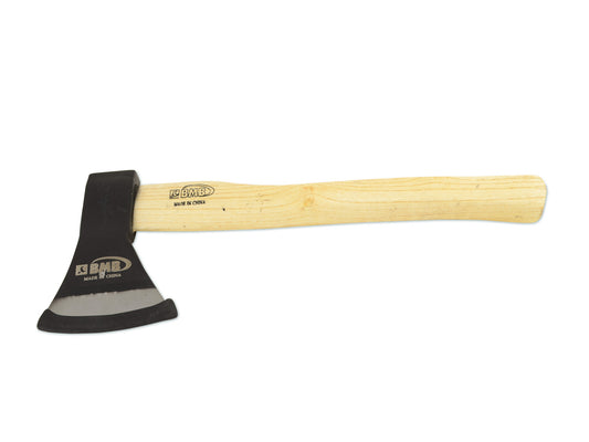 Axe with Wooden Handle -  Steel Axe Head with Durable Wooden Handle for Chopping Wood, Cutting Branches, Gardening, Camping, Construction and Outdoor Work