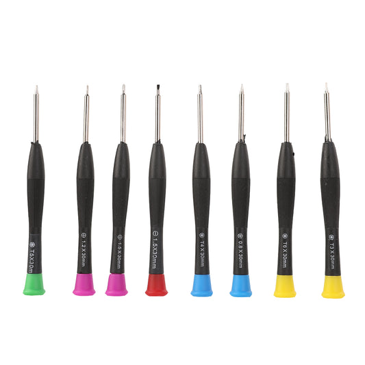 8-In-1 Screwdriver Set - Precision Mini Torx, Phillips, Slotted, and Pentalobe Screwdrivers - Tool Kit with Storage Case for Eyeglass, Watch, Phone, Laptop, Computer and Electronics Repair