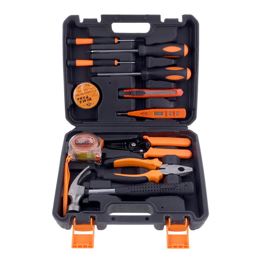 Tools Set 11 Piece - Complete Hand Tool Kit for DIY Projects, Home Repairs, Electrical Work, and General Maintenance