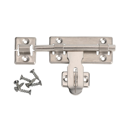 Door Latch Lock - 6inch - Heavy-Duty Rust Resistant Latch Lock with Mounting Screws for Enhanced Home and Office Privacy Security