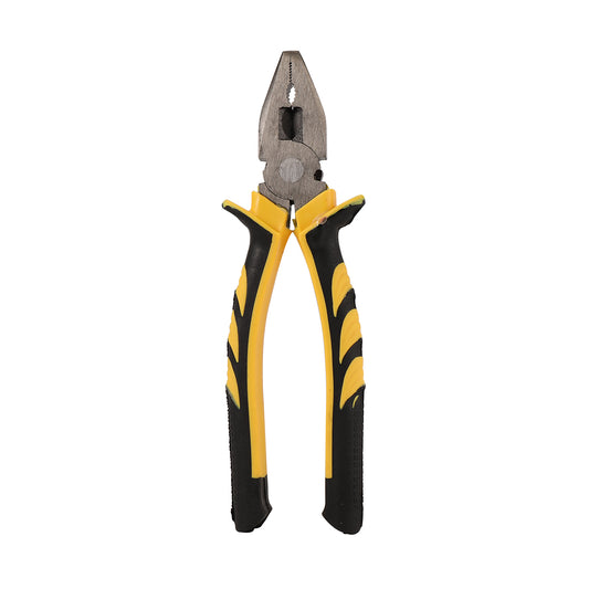 Plier 8 Inch - Combination Plier with Anti-Slip Grip Handle, Serrated Jaws Wire Cutter for Gripping, Twisting and Cutting Wires, Hand Tool for Electrical Work, DIY, Workshop and Repair Tasks
