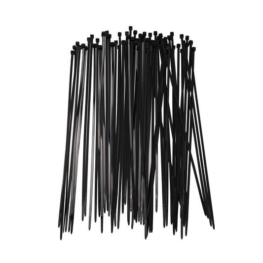 Cable Tie - 60 Piece Pack, 300mmx4mm Black Nylon Zip Ties for Cable Management, Electrical Work, DIY, and Automotive Use