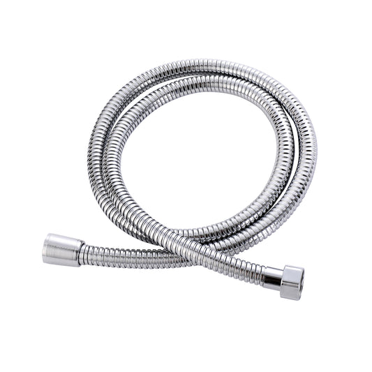 Chrome Hose for Hand Bidet -1.2m - Flexible Handheld Bidet Sprayer Hose with Leak-Resistant Design, Durable Chrome Finish and Threaded Connectors for Bathroom Hygiene and Shower Use
