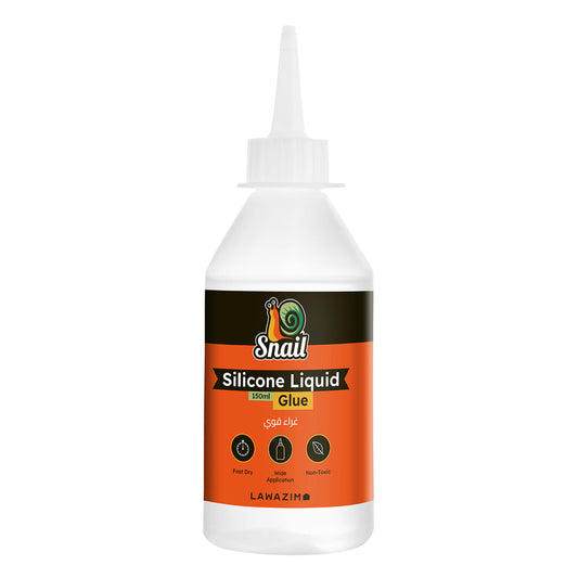 Snail Silicone Liquid Glue - 150ml - Fast Dry, Strong Adhesive, and Non-Toxic - for Paper, Crafts, School, Office, and DIY Projects