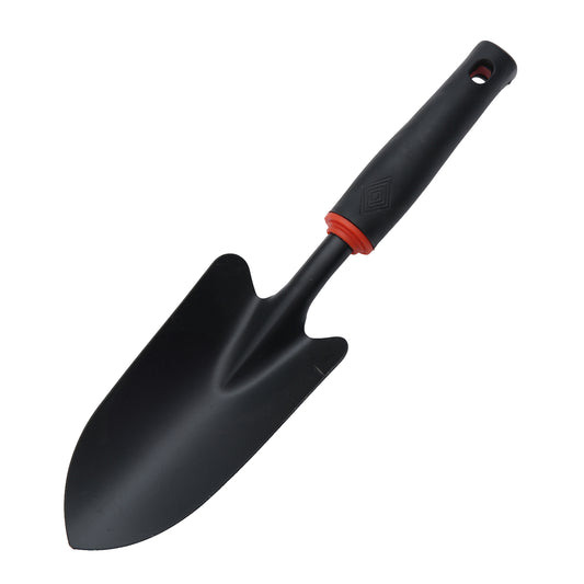 Black Iron Shovel - 34cm Hand Trowel for Digging, Planting, Transplanting, and Gardening Tasks