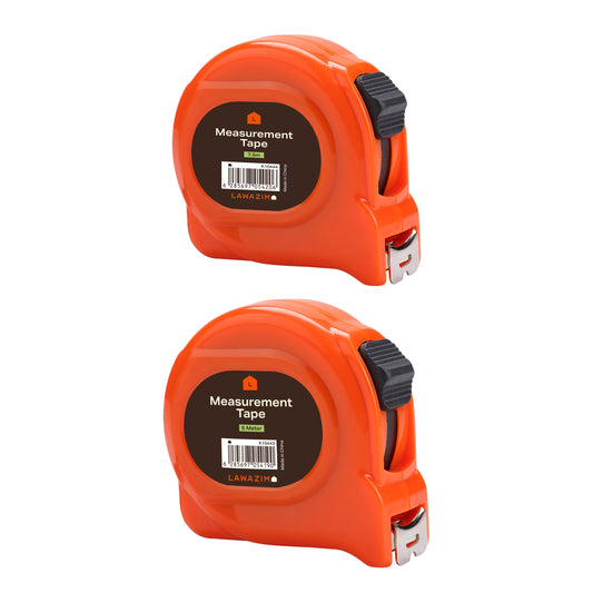 مجموعة من شريطي قياس (7.5 متر و5 متر) - شريطي قياس بوحدتين (قدم ومتر) للمشاريع المنزلية والبناء وتحسين المنزل 