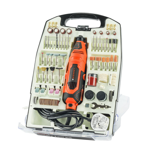 Rotary Tool Kit 234 Piece - Precision Mini Rotary Accessories for Sanding, Polishing, Carving, Drilling, Cutting, and Woodworking