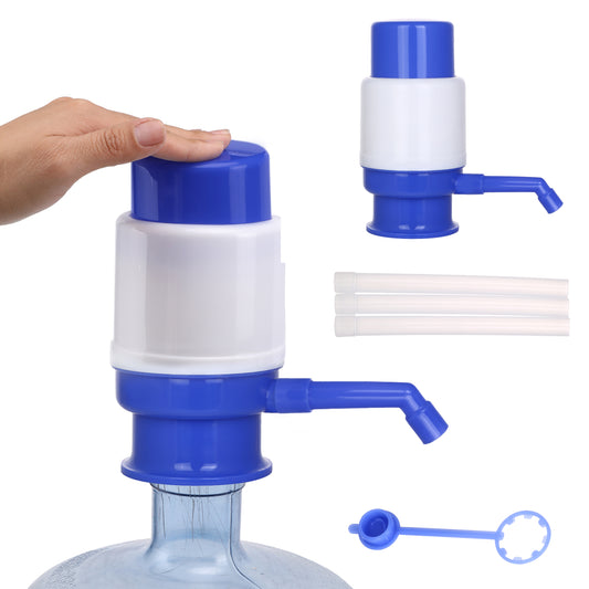 Drinking Water Pump - Manual Hand Pressure Portable Dispenser for Water Bottles, BPA-Free - Ideal for Home, Office, Camping, and Travel