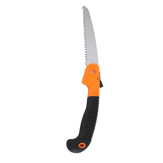 Folding Hand Saw - 39cm Curved Pruning Saw - Portable Tool for Wood, Branches, PVC, Camping, and Gardening