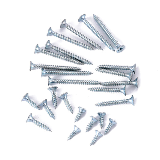 Hardware Drywall Screws Kit - 100 Piece Fasteners for Picture Hanging, Wall Shelves, Curtain Rods, and Home Improvement