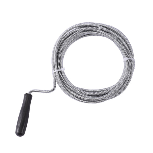Drain Cleaner - 5m Wire Auger Plumbing Snake for Sink, Toilet, Shower, and Bathtub