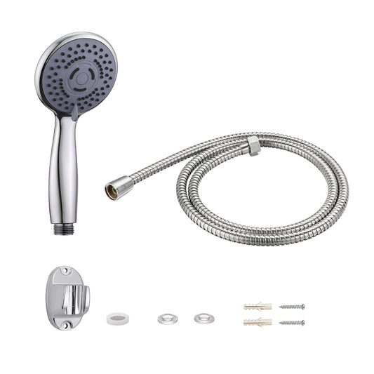 Handheld Shower Head with Hose Set -1.5m- Durable Shower Head with 3 Modes, Water-Saving Design, and Included Holder -Bathroom Upgrades Water Conservation Home Shower Improvement Personal Care