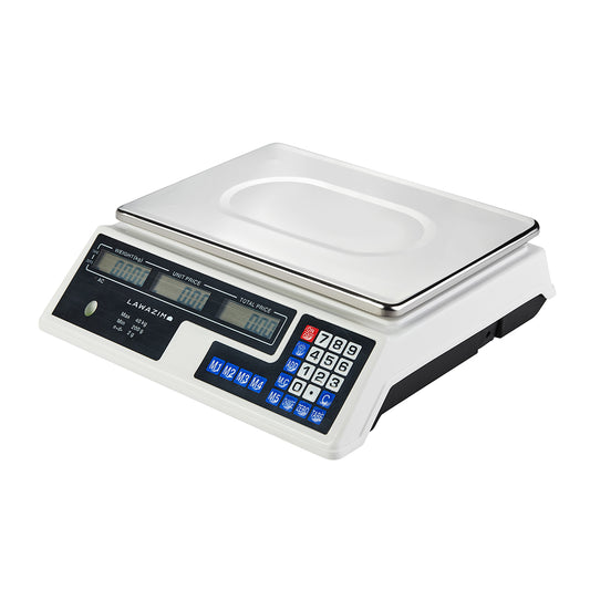 Digital Commercial Price Scale - 40kg/2g- Industrial Scale for Home Use, Butcher, Bakery, and Retail