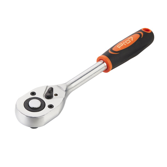 Ratchet Wrench - Durable Steel Socket Wrench with Quick Release Button, Reversible Mechanism, High Torque and Anti-Slip Handle for Automotive, Motorcycle, Bicycle and Home Repair