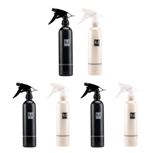 Spray Bottle Kit - 6 Pack (500ml Each) - Refillable Plastic Bottles for Cleaning, Gardening, Haircare, Disinfecting, and DIY Projects