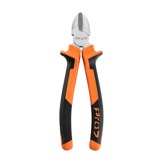 Cutter Plier - 8inch - Black and Orange - Diagonal Side Cutting Pliers with Rubber Handle, Sharp Edges & Ergonomic Grip for Electrical Work, Automotive Repair, & Household Maintenance