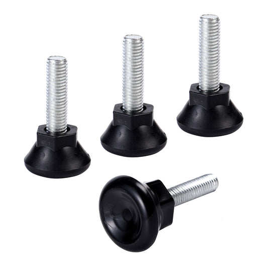 M10 Leveling Feet - 4 Piece - Adjustable Furniture Levelers for Chairs, Tables, Shelves, Desks, and Cabinets