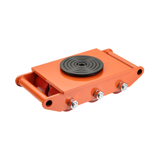 8Ton Machine Skate Dolly with 6 Wheels - Industrial Machinery Mover with 360° Rotation Cap Dolly Skate, 17600lbs Machine Equipment Cargo Trolley for Easy Handling for Warehouse and Logistics Use
