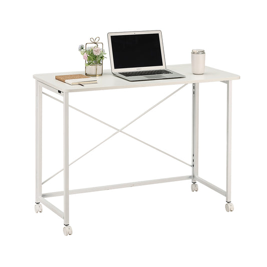 Folding Table - Folding Computer Desk for Home Office, Study, Small Spaces, and Temporary Workstations