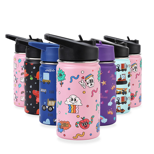 Stainless Steel Children's Water Bottle - Insulated 350ml Kids Drink Bottle for School, Travel, and Everyday Use