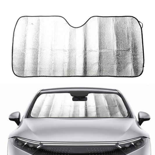 Car Sunshade - 130x60cm - Foldable Reflective Front Windshield Sunshade with UV and Heat Protection, Bubble Insulation,  Easy Installation, and Universal Fit for Cars, Sedans, SUVs, and Vans