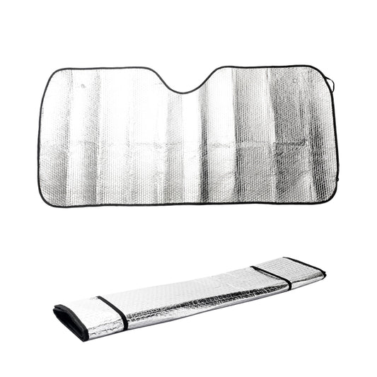 Car Sunshade - 130x60cm - Foldable Reflective Front Windshield Sunshade with UV and Heat Protection, Bubble Insulation,  Easy Installation, and Universal Fit for Cars, Sedans, SUVs, and Vans