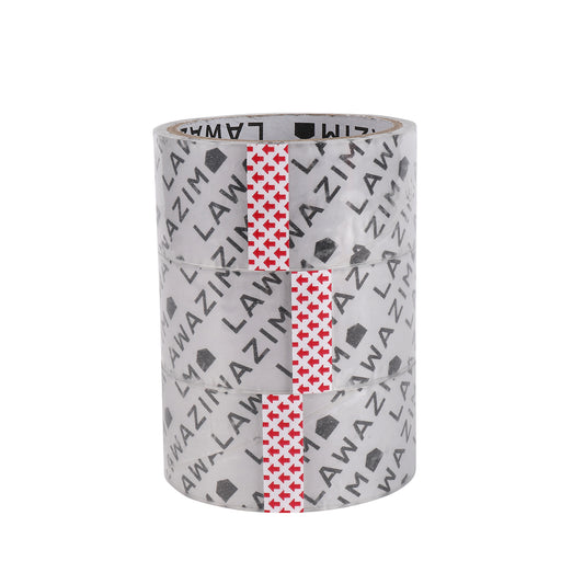 Clear Tape - 3 Piece 42mm x 30m - Strong Adhesive Packing Tape for Sealing Boxes and Storage - Suitable for Home, Office, and Warehouse Applications