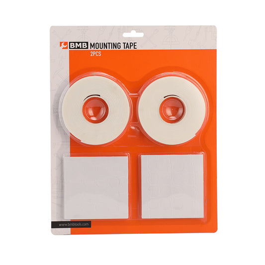 2-Piece Double Sided Mounting Tape With 6-Piece Of Punching Tape