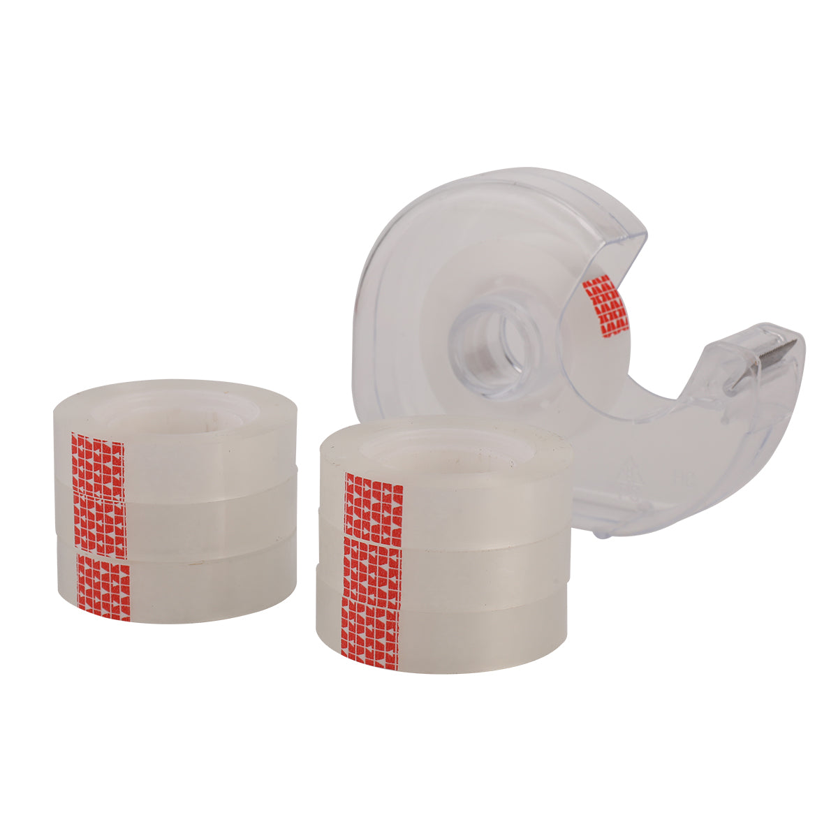 7-Piece Stationery Tape With Plastic Tape Machine
