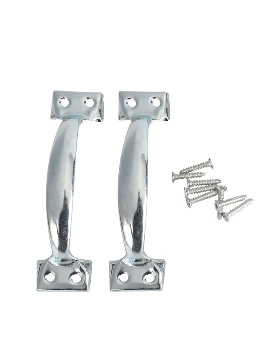 Door Handle - 2 Piece 4inch -Sturdy Pull Handles with Screws - Ideal for Cabinets, Gates, Sheds, Drawers, and Interior or Exterior Doors