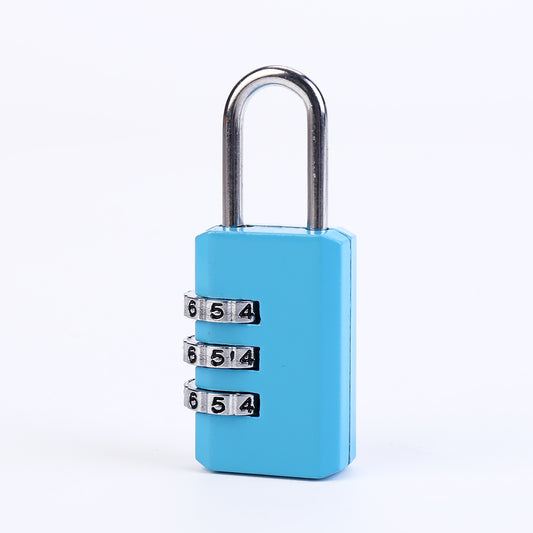 Combination Padlock - 21mm Mix Color - 3 Digit Resettable Lock for Luggage, Backpacks, Lockers, Gym, School, Travel Bags, and Outdoor Use