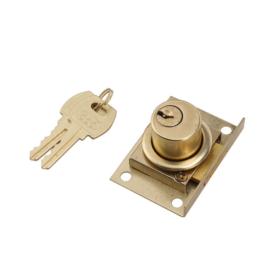 Drawer Lock Gold Color With 2-Piece Keys