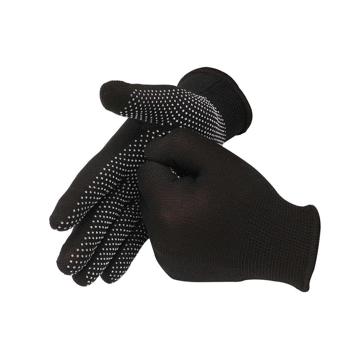 4-Pairs Black Dotted Gloves