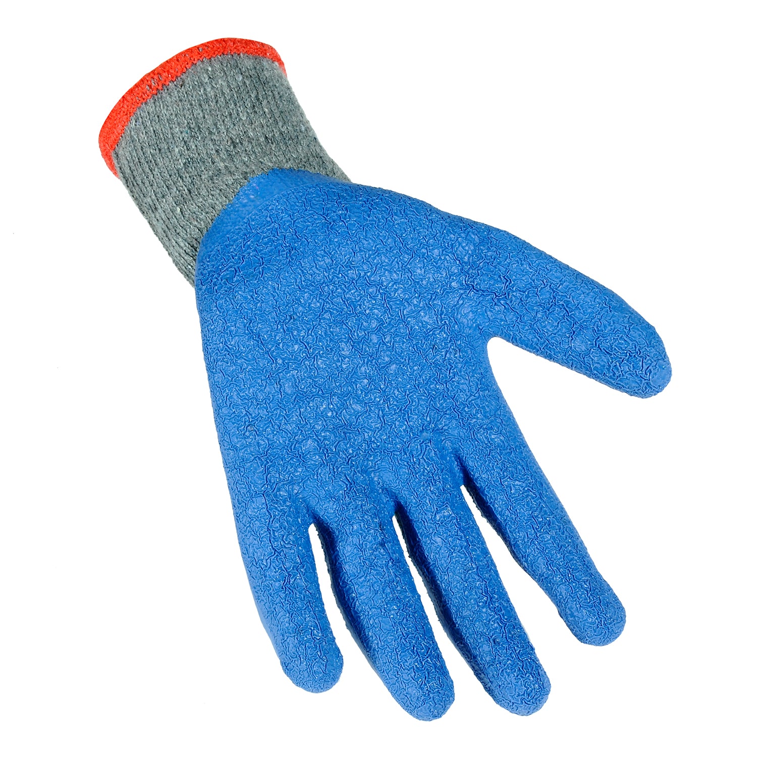 Grey With Blue Safety Gloves