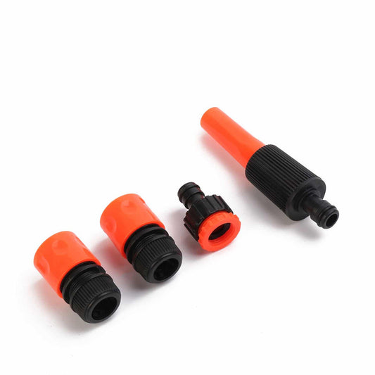 Garden Sprinklers - 4 Piece - Durable Nozzle, Leakproof Connector & Quick-Connect Couplers for Irrigation, Lawn Care, Car Wash & Outdoor Cleaning
