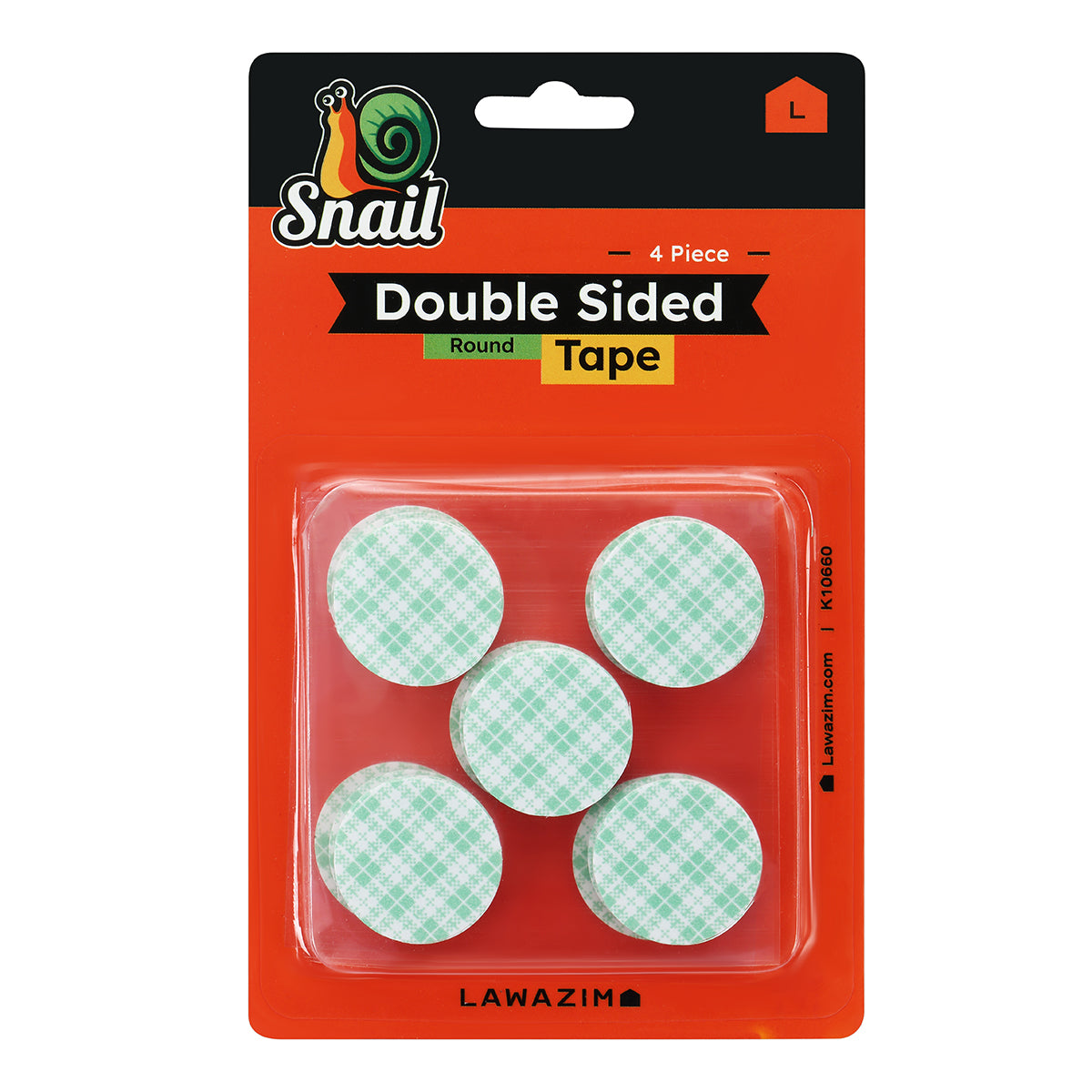 20-Piece Double Sided Adhesive Tape - Round Shape