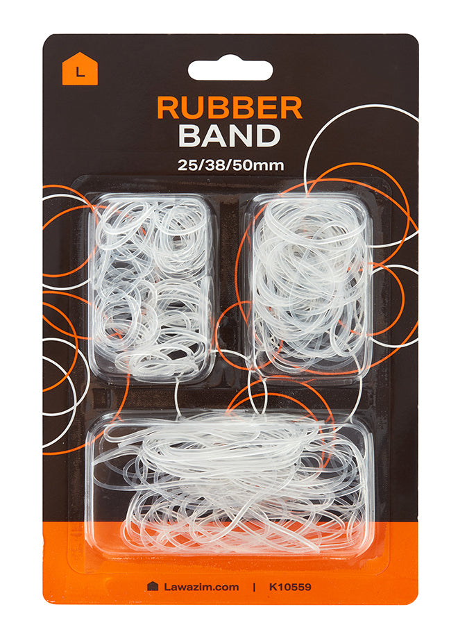 White Rubber Band Set - 25-38-50Mm