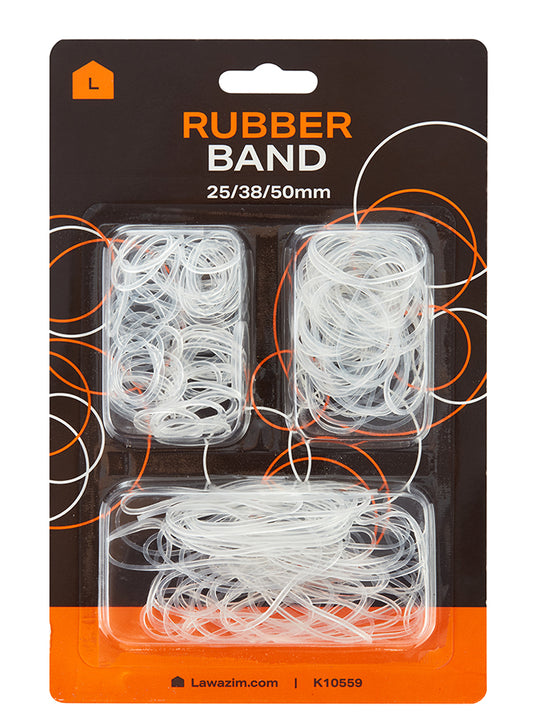 White Rubber Band Set - 25-38-50Mm