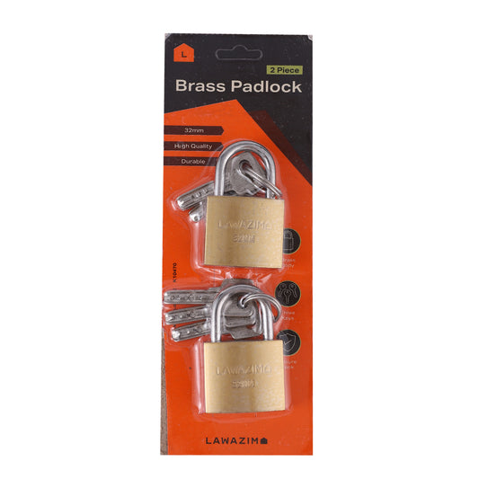 2-Piece Brass Padlock - 32Mm
