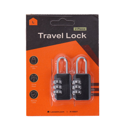 2-Piece Travel Lock - Black