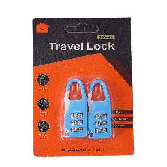 2-Piece Travel Lock - Blue K10511
