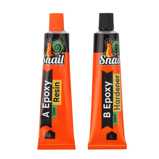 Snail Epoxy Glue - Strong Two-Part Adhesive Resin and Hardener for Metal, Wood, Plastic, Ceramic, Glass, and Multipurpose Repair Applications
