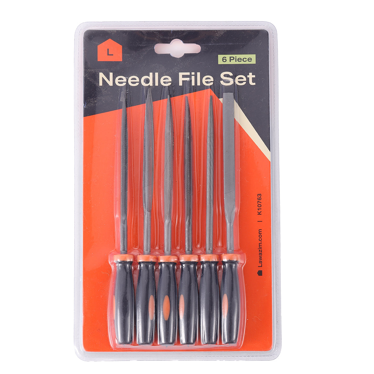 6-Piece Needle File Set - Rubber Handle โ Lawazim
