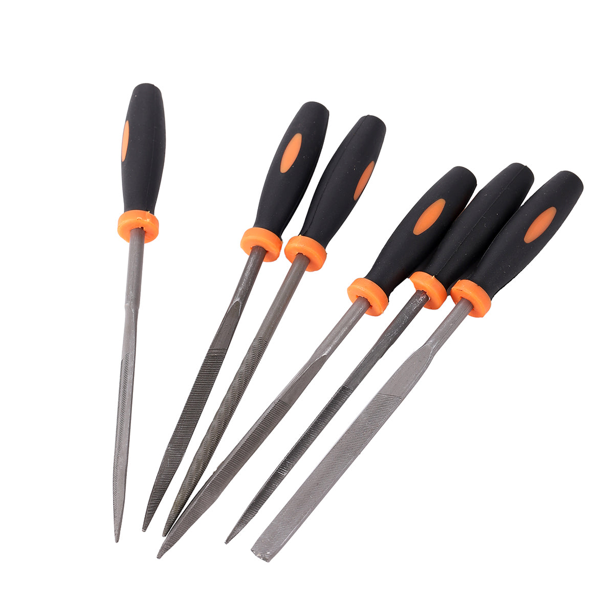 6-Piece Needle File Set - Rubber Handle โ Lawazim