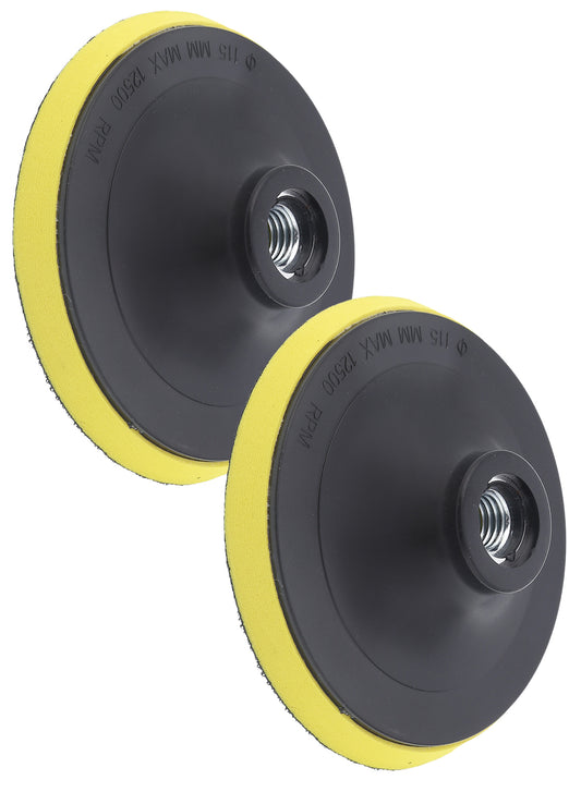 2-Piece Self Adhesive Polishing Disk Set - 7inch / 180mm - M14 Mounting Screw, Max 8500 RPM for Sanding and Polishing Applications