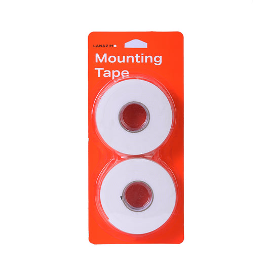 Double-Sided Tape - 4 Piece 18mm x 3m - Strong Adhesive Mounting Tape - Ideal For Arts & Crafts, LED Strips, Paper, and Cardboard