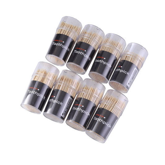 Small Toothpick - Set of 8 - Double-ended Sharp Pointed Picks for Enhanced Oral Hygiene